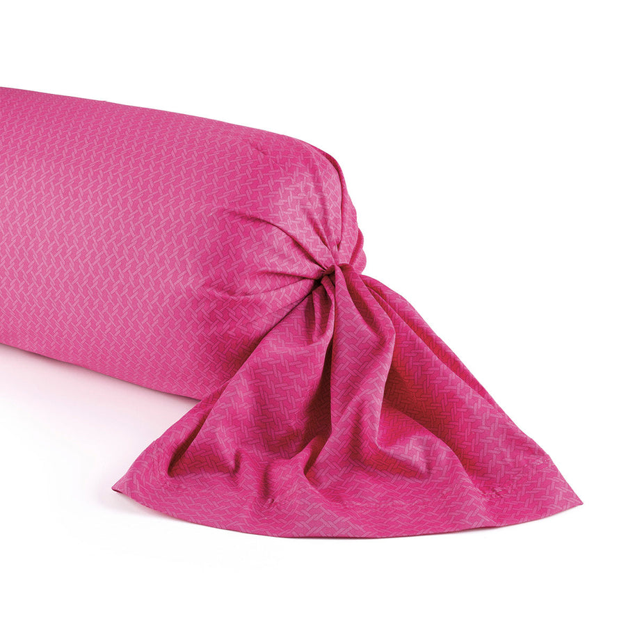 Taie de traversin satin de coton - Garden Micro Fuchsia