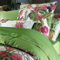 Taie de traversin satin de coton - Garden Micro Vert