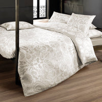 Taie de traversin satin de coton - Love stories Taupe - CXL by Christian Lacroix Maison