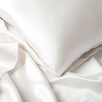 Taie d'oreiller + masque de nuit en soie - Brume de soie Blanc - CXL by Christian Lacroix Maison