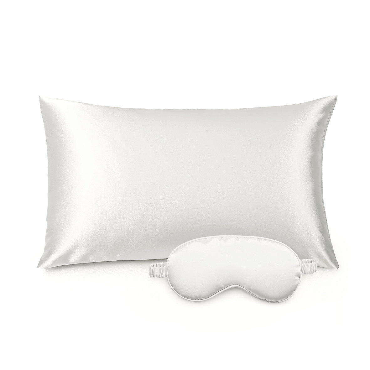 Taie d'oreiller + masque de nuit en soie - Brume de soie Blanc - CXL by Christian Lacroix Maison