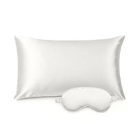 Taie d'oreiller + masque de nuit en soie - Brume de soie Blanc - CXL by Christian Lacroix Maison