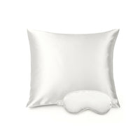 Taie d'oreiller + masque de nuit en soie - Brume de soie Blanc - CXL by Christian Lacroix Maison