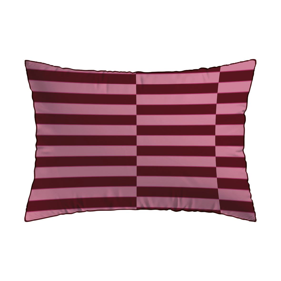 Taie d’oreiller satin de coton - Eclat Rose - 43 x 210 cm