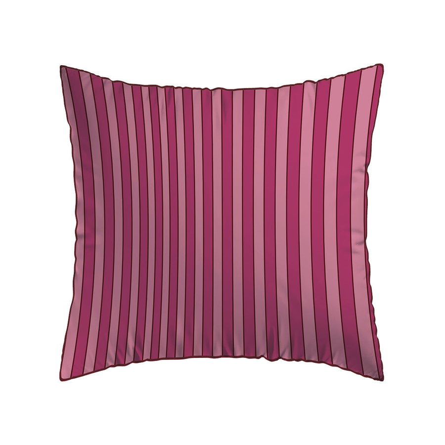 Taie d'oreiller satin de coton - Faisceau Rose