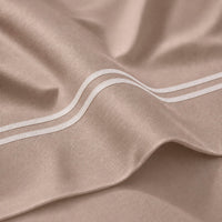 Taie d'oreiller satin de coton - Nîmes Blanc / Taupe - CXL by Christian Lacroix Maison