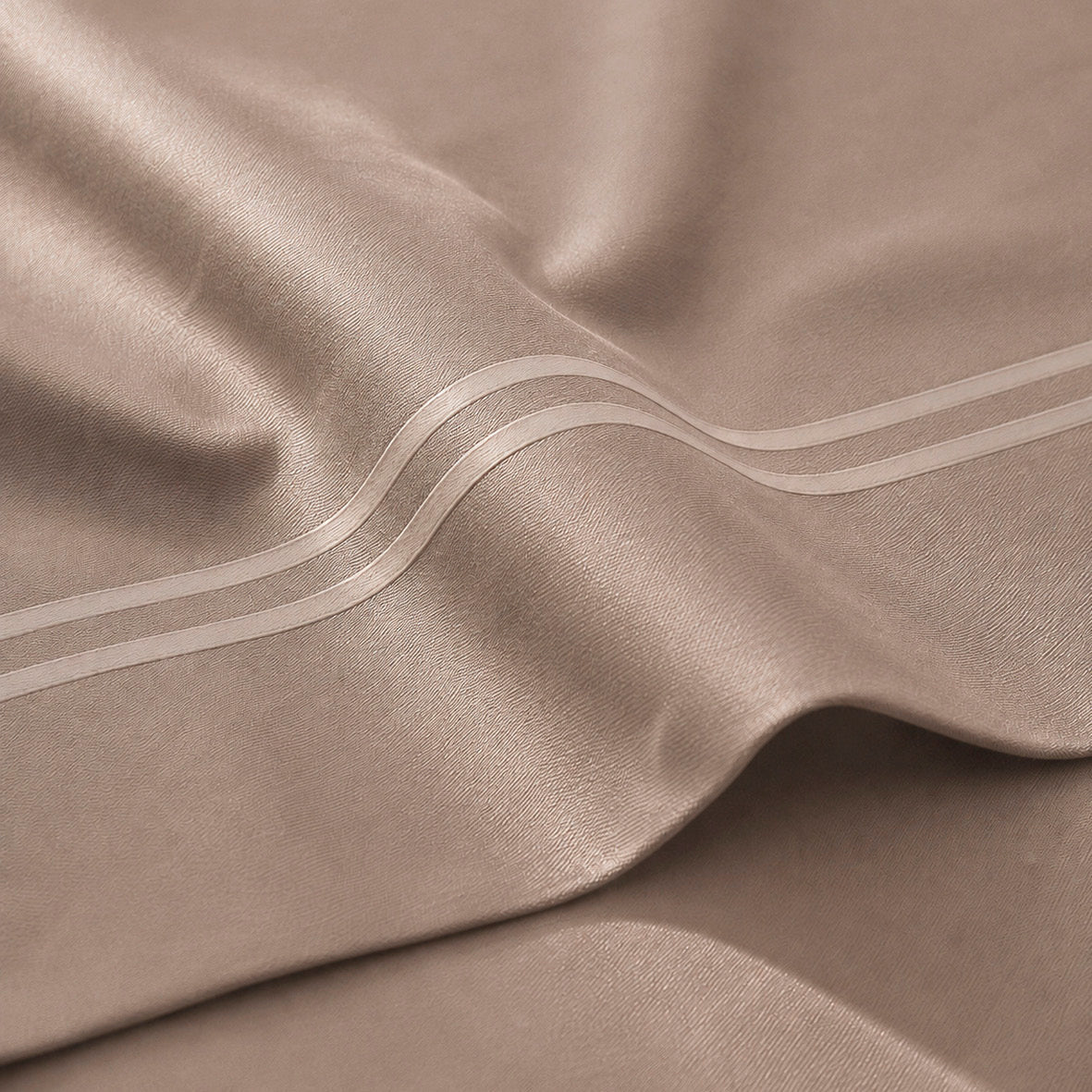 Taie d'oreiller satin de coton - Nîmes Taupe / Taupe - CXL by Christian Lacroix Maison