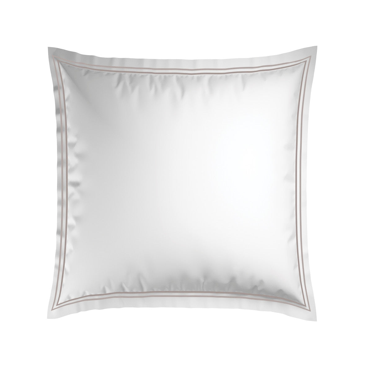 Taie d'oreiller satin de coton - Nîmes Taupe / Blanc - CXL by Christian Lacroix Maison