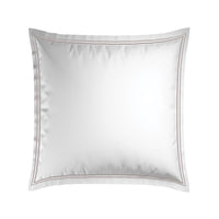 Taie d'oreiller satin de coton - Nîmes Taupe / Blanc - CXL by Christian Lacroix Maison