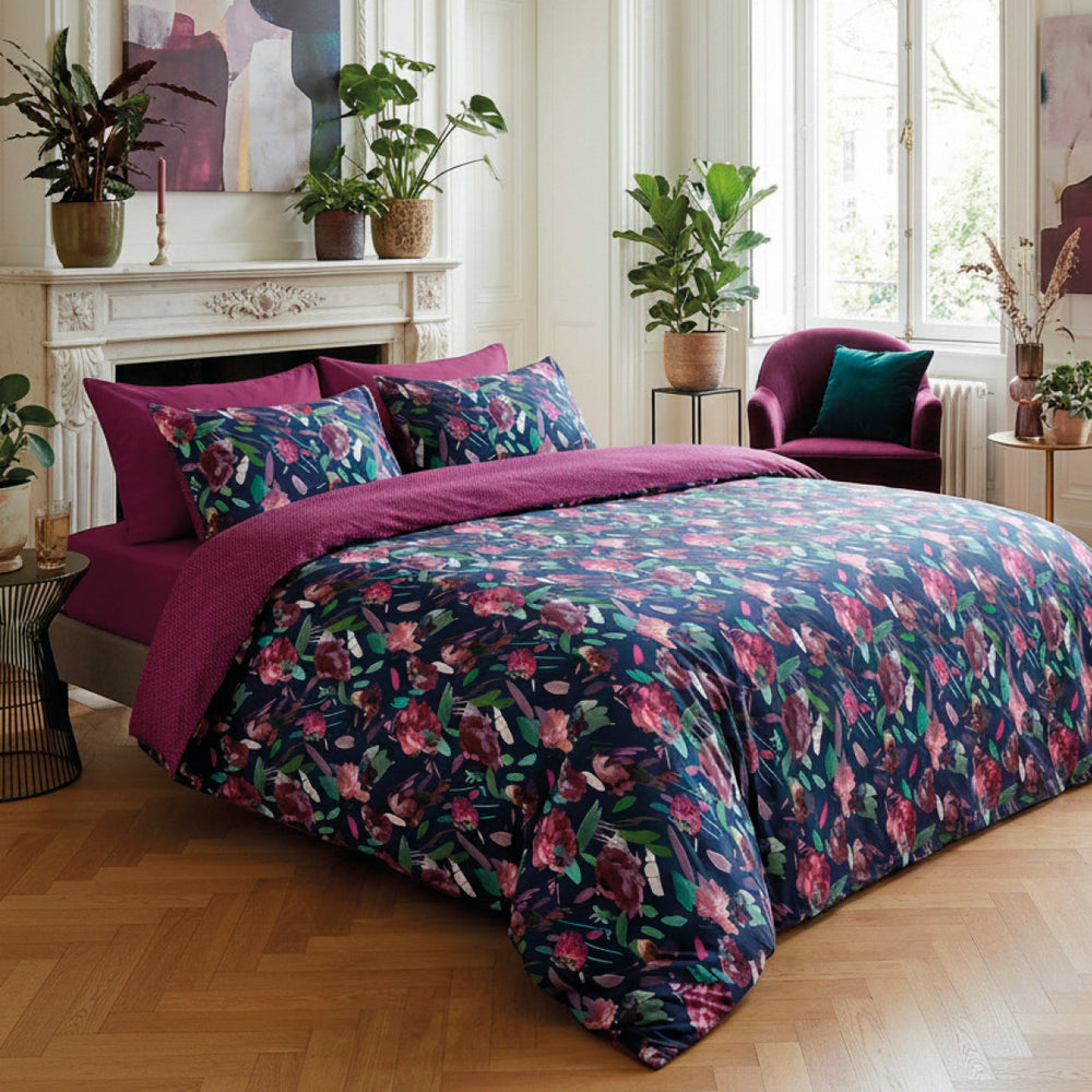 Taie d’oreiller satin de coton - Pollen prune