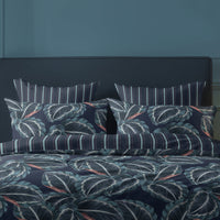 Taie d'oreiller satin de coton - Tigelle Bleu foncé - CXL by Christian Lacroix Maison
