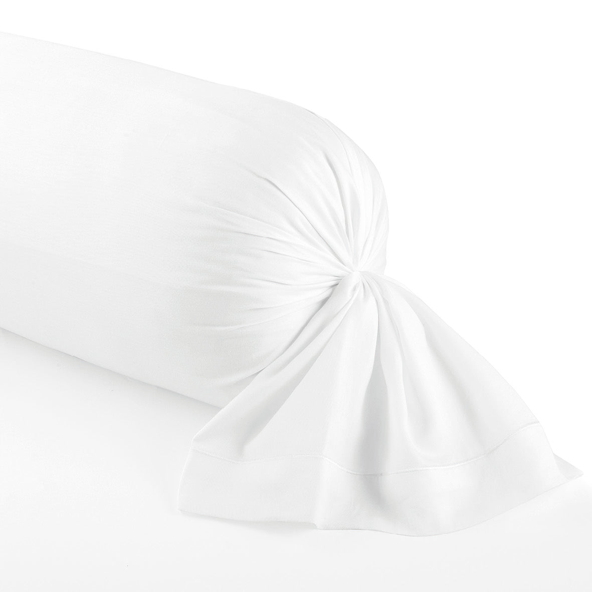 Taie d'oreiller satin de coton - Uni 1 baratta Blanc - CXL by Christian Lacroix Maison