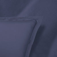 Taie d'oreiller satin de coton - Uni 1 baratta Bleu denim délavé - CXL by Christian Lacroix Maison