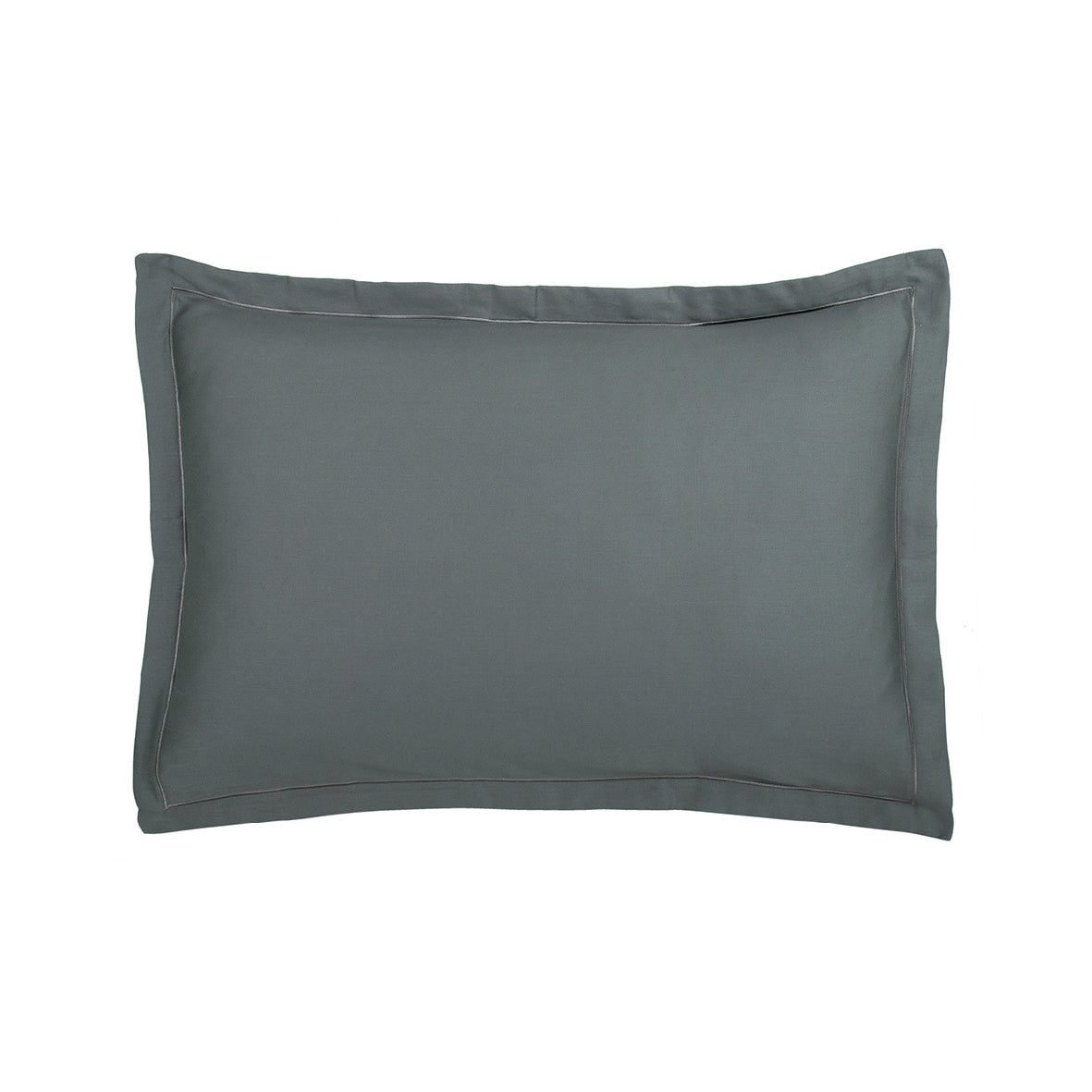 Taie d'oreiller satin de coton - Uni 1 baratta Graphite - CXL by Christian Lacroix Maison