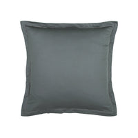 Taie d'oreiller satin de coton - Uni 1 baratta Graphite - CXL by Christian Lacroix Maison