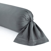 Taie d'oreiller satin de coton - Uni 1 baratta Graphite - CXL by Christian Lacroix Maison