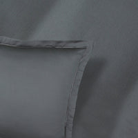 Taie d'oreiller satin de coton - Uni 1 baratta Graphite - CXL by Christian Lacroix Maison
