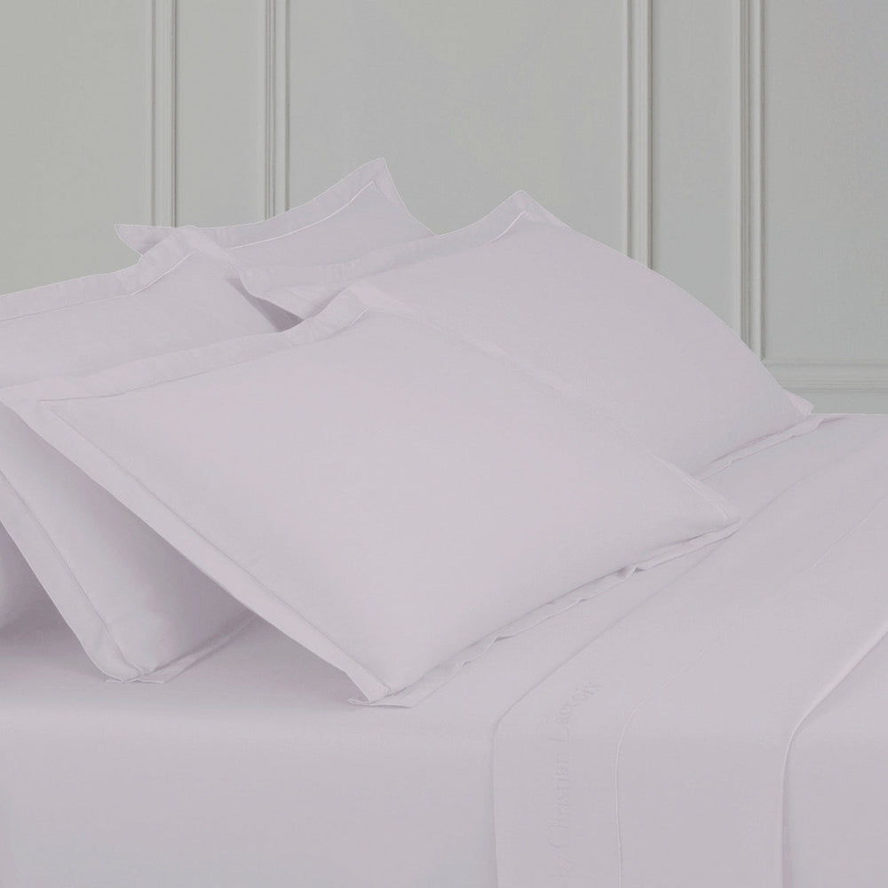 Taie d'oreiller satin de coton - Uni 1 baratta Gris perle - CXL by Christian Lacroix Maison