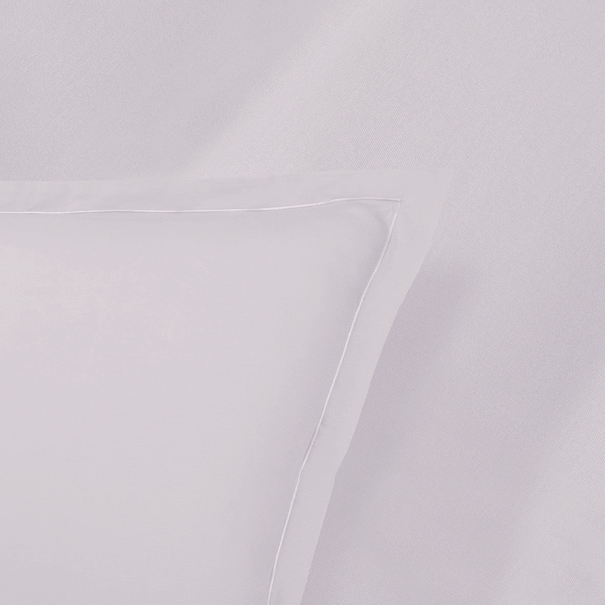 Taie d'oreiller satin de coton - Uni 1 baratta Gris perle - CXL by Christian Lacroix Maison