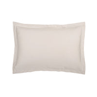 Taie d'oreiller satin de coton - Uni 1 baratta Taupe antique - CXL by Christian Lacroix Maison