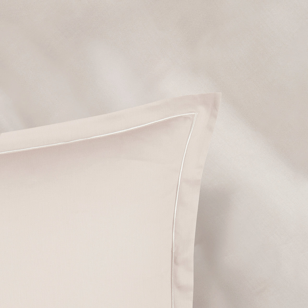 Taie d'oreiller satin de coton - Uni 1 baratta Taupe antique - CXL by Christian Lacroix Maison