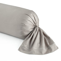 Taie d'oreiller satin de coton - Uni 1 baratta Taupe chaud - CXL by Christian Lacroix Maison