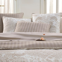 Taie(s) d'oreiller en satin de coton - Arles Taupe - CXL by Christian Lacroix Maison
