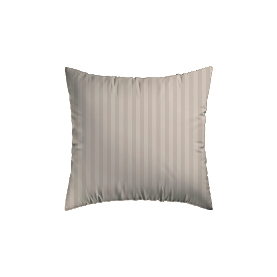 Taie(s) d'oreiller en satin de coton - Rayure tissé taupe - CXL by Christian Lacroix Maison