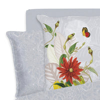 Taie(s) d'oreiller satin de coton - Arabesque gris perle - CXL by Christian Lacroix Maison