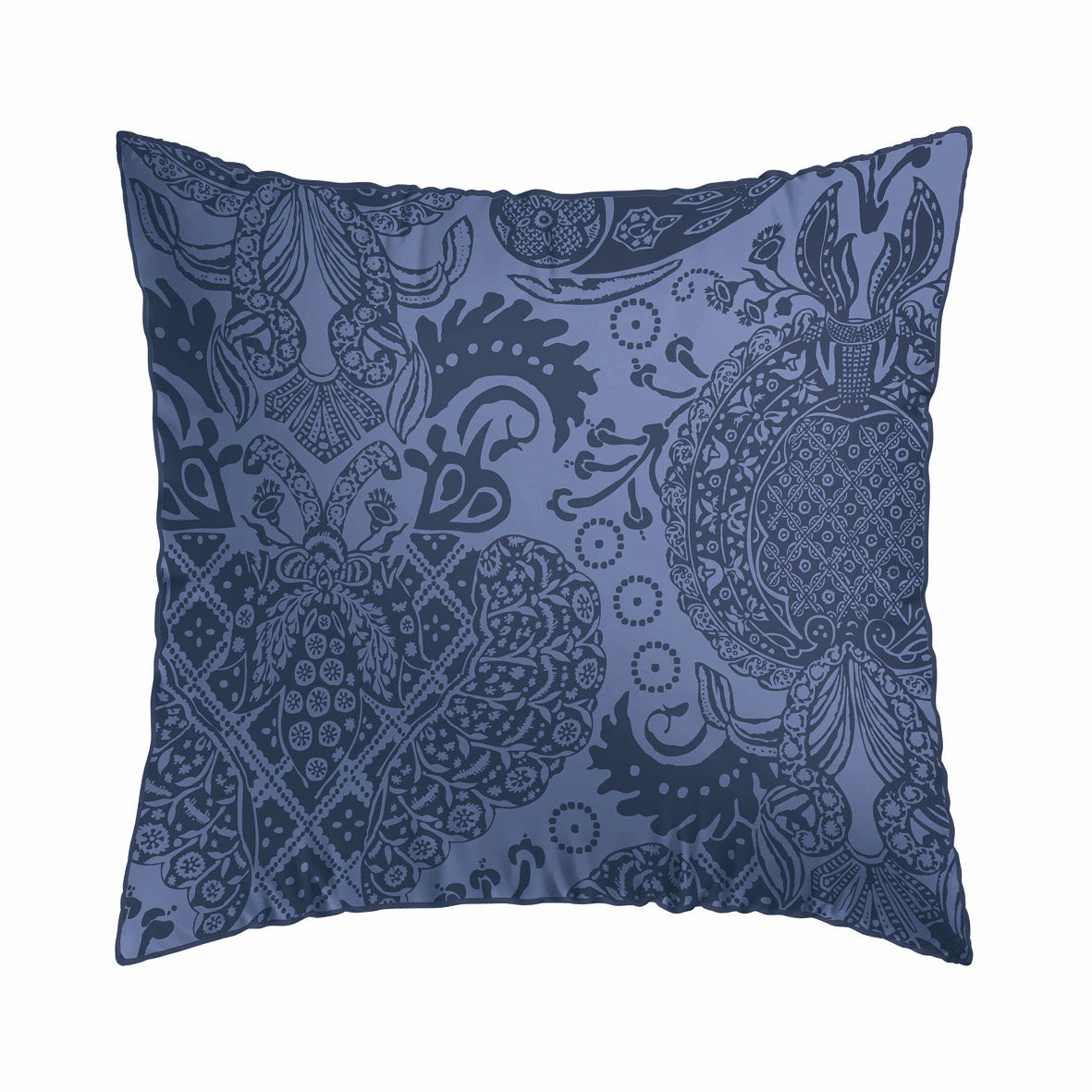 Taie(s) d’oreiller satin de coton - Arles Bleu - 2 x (63 x 63 cm)