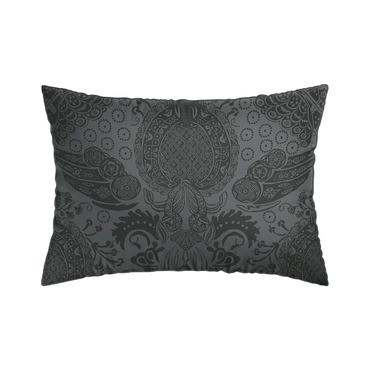 Taie(s) d'oreiller satin de coton - Arles gris foncé - 2 x (50 x 70 cm) - CXL by Christian Lacroix Maison