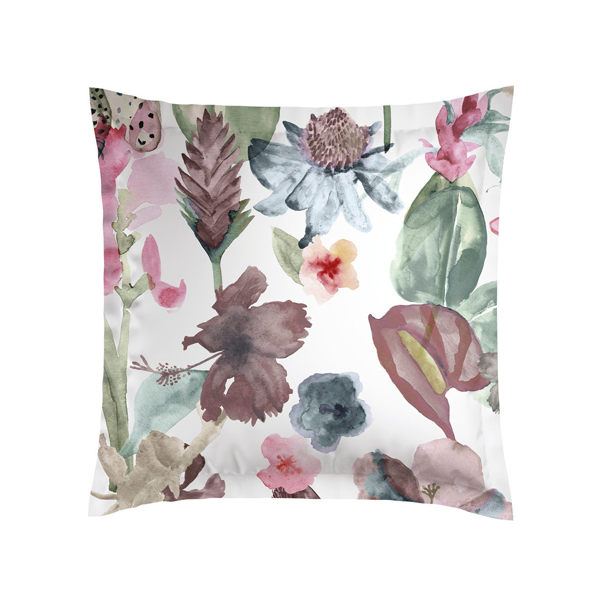 Taie(s) d'oreiller satin de coton - Exotique Framboise - CXL by Christian Lacroix Maison