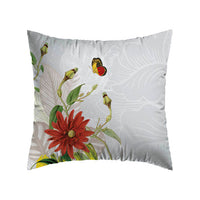 Taie(s) d'oreiller satin de coton - Jardin d'hiver gris perle - CXL by Christian Lacroix Maison