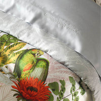 Taie(s) d'oreiller satin de coton - Jardin d'hiver gris perle - CXL by Christian Lacroix Maison