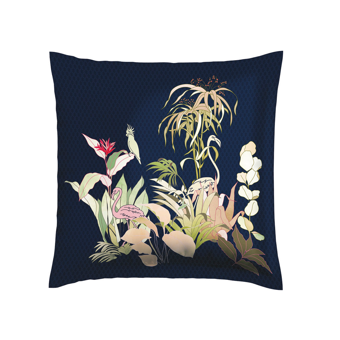 Taie(s) d'oreiller satin de coton - Miami Bleu foncé - 2 x (63 x 63 cm)