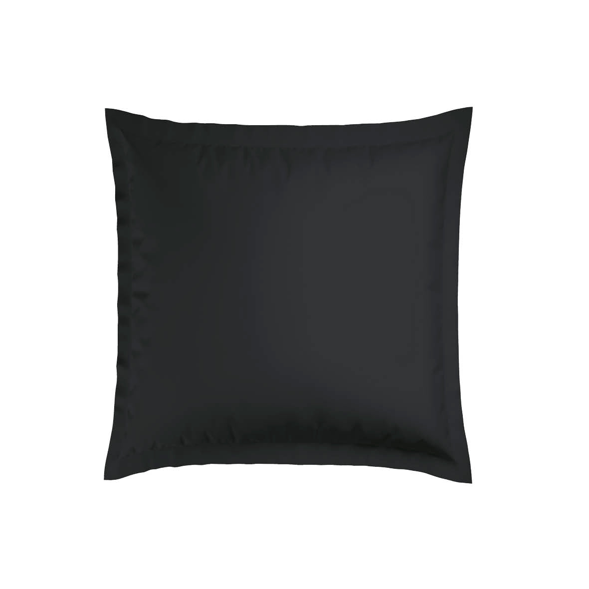 Taie(s) d’oreiller satin de coton rayure tissé dobby - Noir