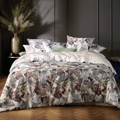 HOUSSE DE COUETTE - 100% satin de coton - Garden Taupe - CXL by Christian Lacroix Maison