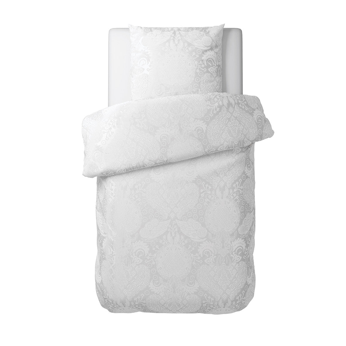 Housse de couette satin de coton - tissé Jacquard Arles blanc - CXL by Christian Lacroix Maison